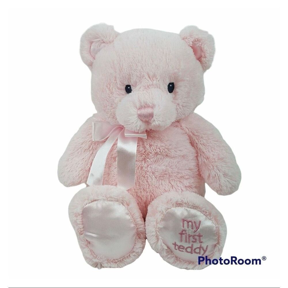 Baby Gund My First Teddy Bear Plush 14" Pink Stuffed Animal Baby Toy 4043975